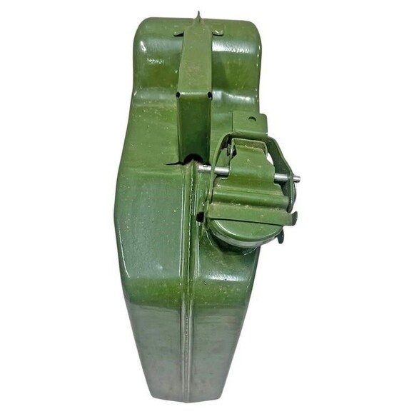 2.5 Gallon 10L Jerry Can Gas Steel Tank Green Military NATO Style - Picture 5 of 10